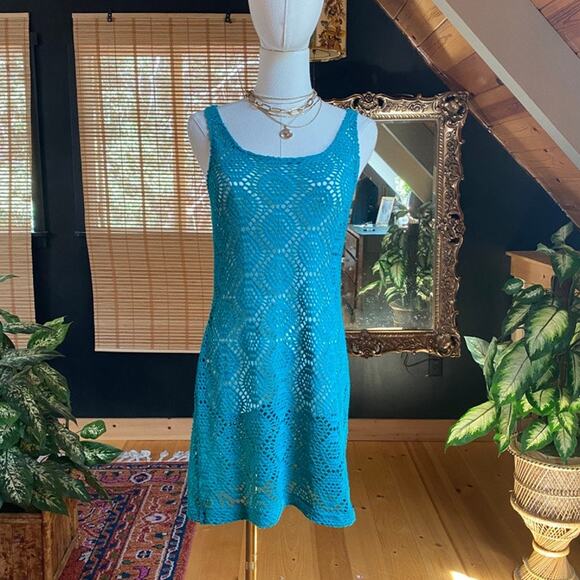 Crochet Cover-up Dress - Picture 1 of 6